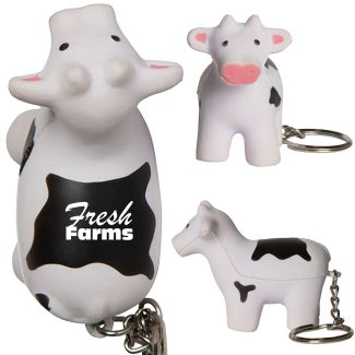 Cow Keyring Stress Ball