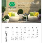 Business Card Magnet with 12 Sheet Calendar