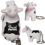 Cow Keyring Stress Ball