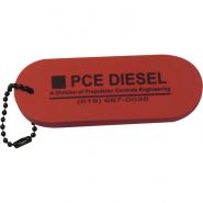 Oval large Foam Floating Key Tag
