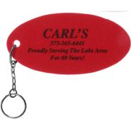 Oval Small Foam Floating Key Tag