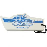 Boat Shaped Foam Floating Key Tag