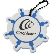 Ships Wheel Foam Floating Key Tag