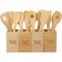 Bamboo 4-piece Kitchen Tool Set and Canister Thumbnail 1