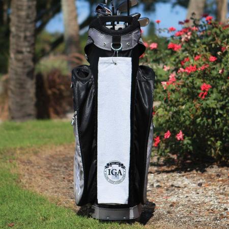 Diamond Collection Golf Towel With Tri-Fold Grommet 1
