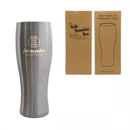 Brewmaster Tall Stainless 500mMl. (17 Fl. Oz.) Pint Glass 1
