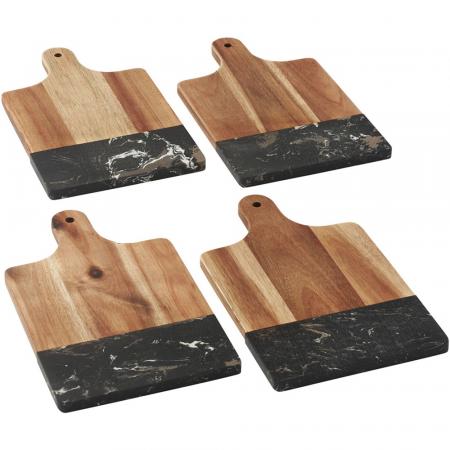 Black Marble and Wood Cutting Board 2