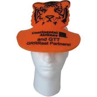 Tiger Foam Pop‑Up Visor Hat