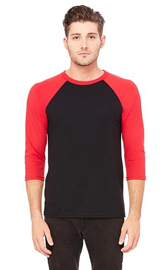 Promotional BELLA CANVAS Unisex Three-Quarter Sleeve Baseball