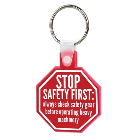 Stop Sign Soft Keytag 1