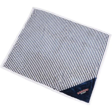 Field & Co. Chevron Striped Sherpa Blanket 1
