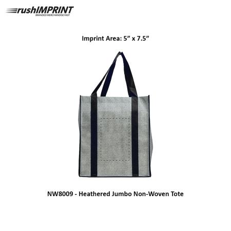 Heathered Jumbo Non-Woven Tote 2