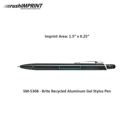 Brite Recycled Aluminum Gel Stylus Pen 1