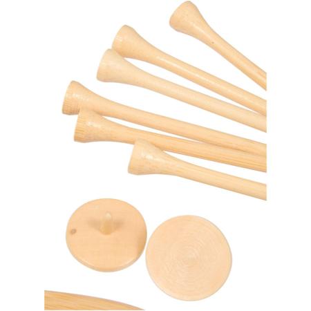 Bamboo Golf Tee Set with Recycled Pouch 2