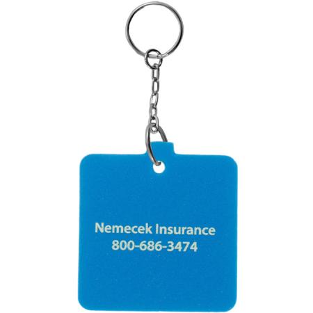 Square Foam Floating Key Tag 1