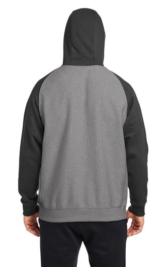 Team 365 Unisex Zone HydroSport Heavyweight Colorblock Hooded Sw 2