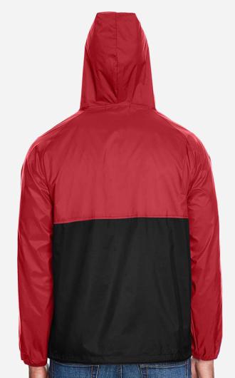 Harriton Unisex Packable Hooded Nylon Jacket 2