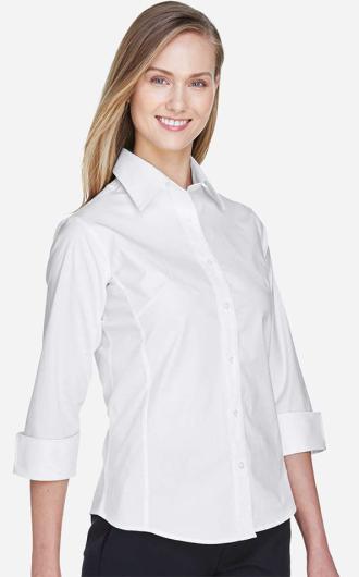 Devon & Jones Women's Perfect Fit 3/4-Sleeve Stretch Po 1