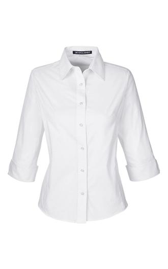 Devon & Jones Women's Perfect Fit 3/4-Sleeve Stretch Po 3