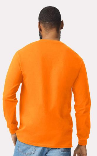 Gildan Men's Ultra Cotton Long Sleeve Pocket T-Shirt 2