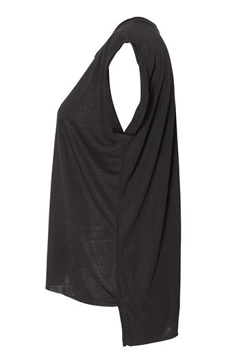 Women's Flowy Rolled Cuffs Muscle Tee 1