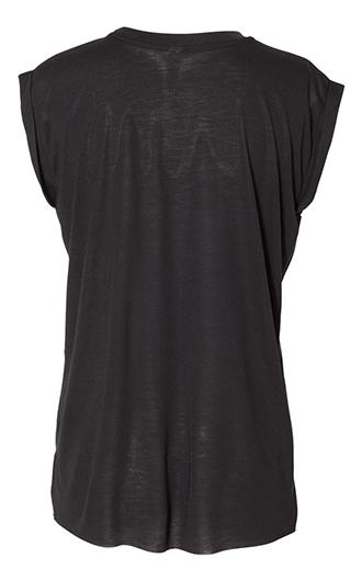 Women's Flowy Rolled Cuffs Muscle Tee 2