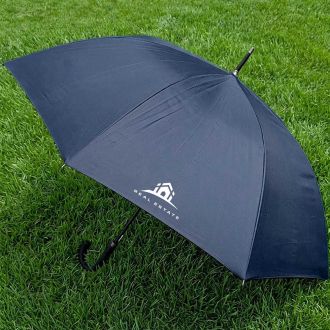 Executive Umbrella: 54" Art With Curved Handle