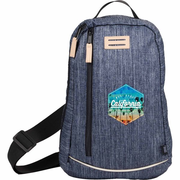 THE GOODS Navy Heather Recycled Sling