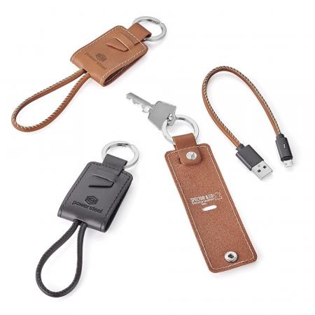 Nathan Genuine Leather Key Ring/Charging Kit 2