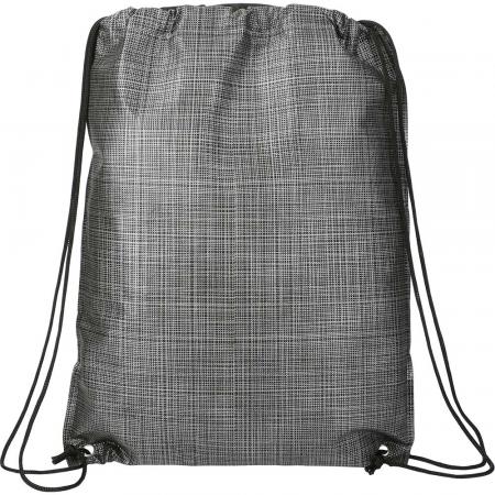 Crossweave Heat Sealed Drawstring Bag 1
