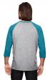 Anvil Adult Triblend 3/4-Sleeve Raglan T-Shirt Thumbnail 2