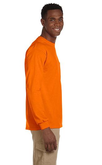 Gildan Adult Ultra Cotton 10 oz. Long-Sleeve Pocket T-Shirt 2