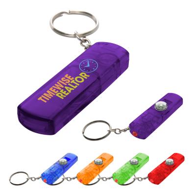 Whistle, Light and Compass Key Chain 3