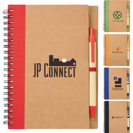 Eco Spiral Notebook & Pen 1