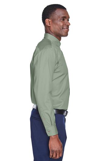 Harriton Men's Easy Blend Long-Sleeve Twill Shirt 2
