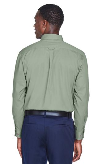 Harriton Men's Easy Blend Long-Sleeve Twill Shirt 3
