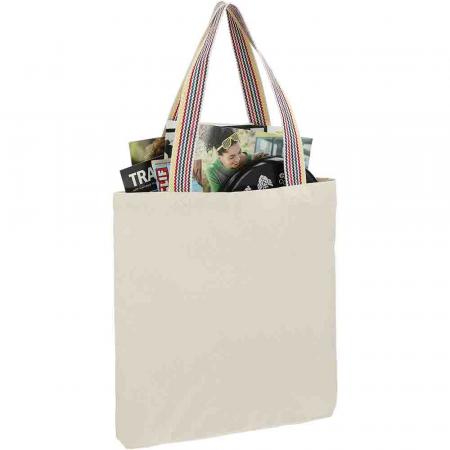 Rainbow Recycled 6oz Cotton Convention Tote 1