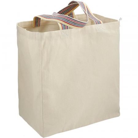 Rainbow Recycled 8oz Cotton Grocery Tote 1