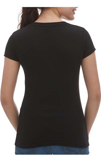 M&O - Women's Deluxe Blend V-Neck T-Shirt 1