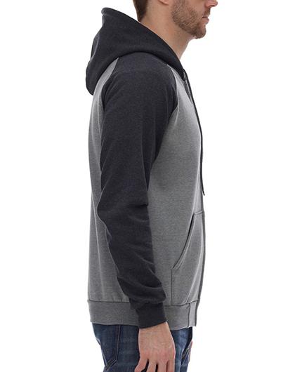 Fleece Raglan Hooded Full-Zip Sweatshirt 1