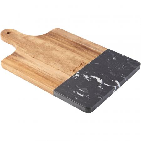 Black Marble and Wood Cutting Board 3