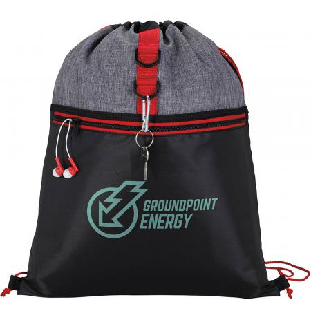 Stand Alone Drawstring Backpack 1
