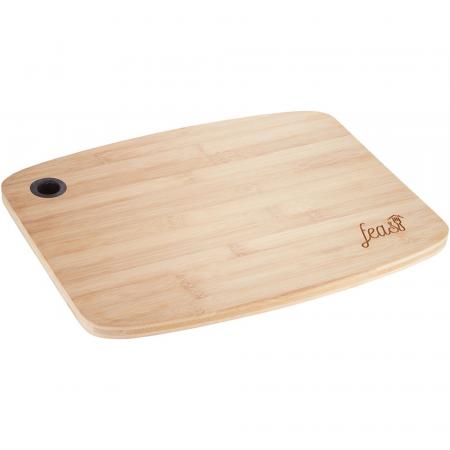 Bamboo Large Cutting Board with Silicone Grip 1