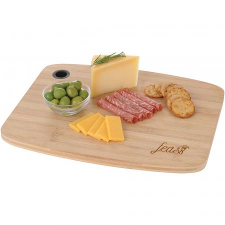 Bamboo Large Cutting Board with Silicone Grip 2
