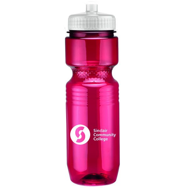26 oz Translucent Jogger Bottle (Push Pull Lid)