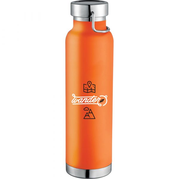 Thor Copper Vacuum Insulated Bottle 22oz Full Color