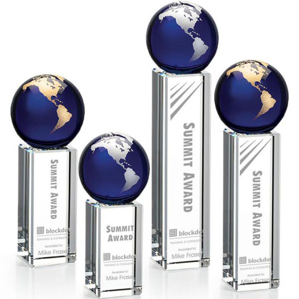Luz Globe Award Blue, Silver