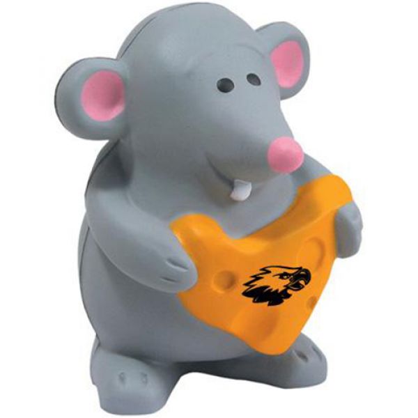 Mouse with Cheese Stress Ball