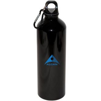 750 ml (25 oz.) Aluminum Water Bottle with carabiner