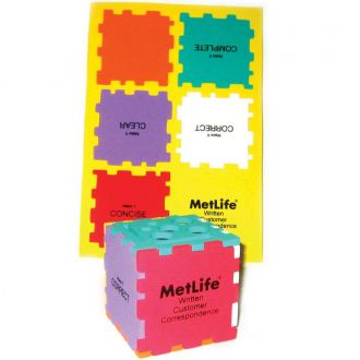3 Colour Mix Foam Puzzle Cube Organizer